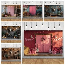 Wild Western Cowboy Rustic Wooden Barn Party Backdrop Photo Background Banner