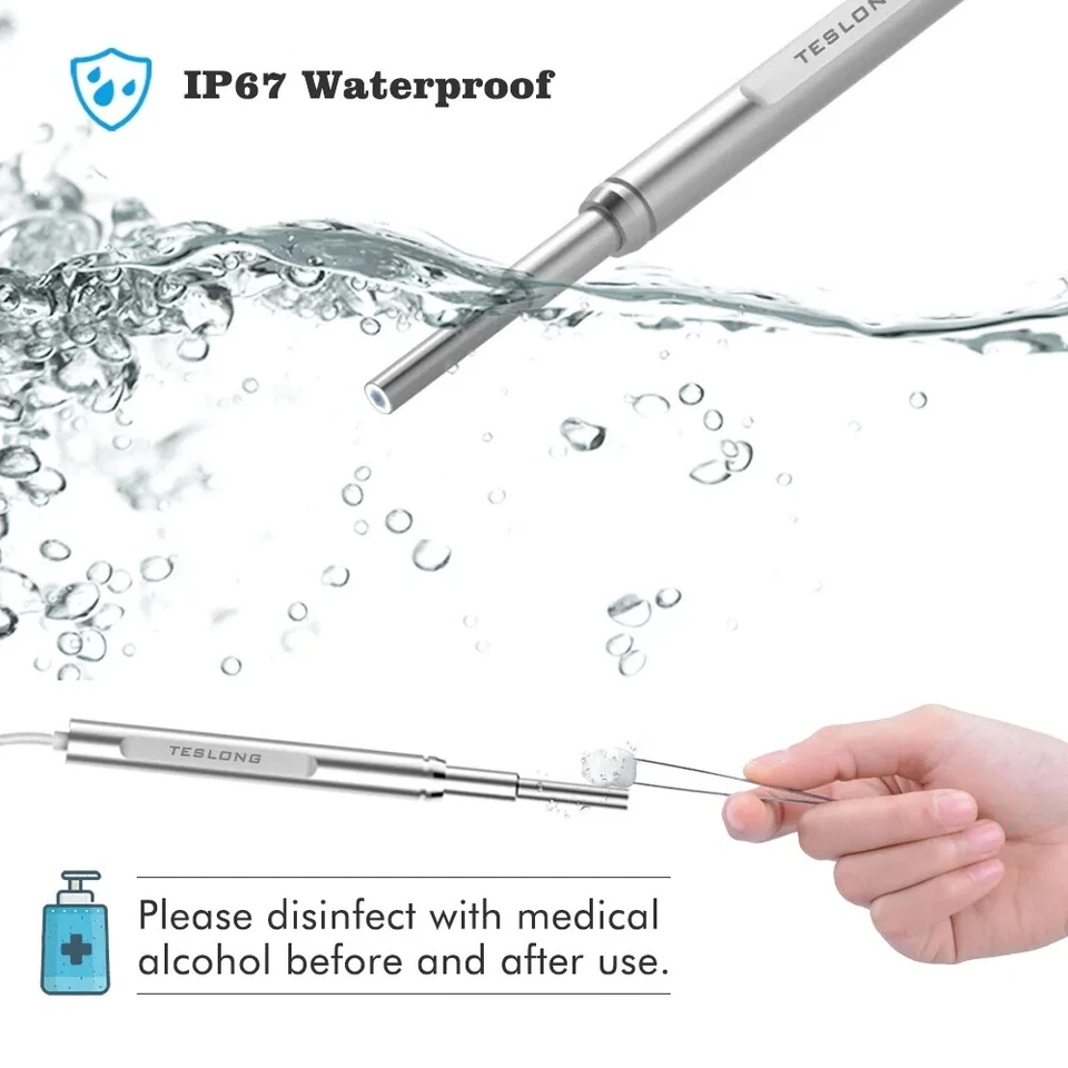 特斯拉NTE390W 3.9毫米WiFi数字听诊器内窥镜摄像头iPhone Android — 第 4/4 张图片