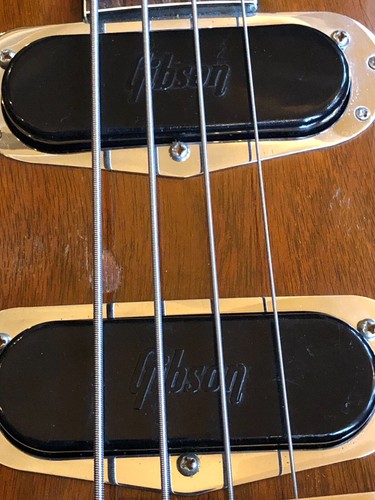 ORIGINAL VINTAGE 1970s Gibson Les Paul Triumph Recording Bass Walnut Orig. Case - Picture 7 of 21