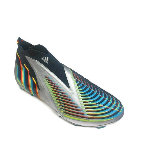 Adidas Predator Edge+ FG Firm Ground Soccer Shoes Mens 13 Metallic Silver Black