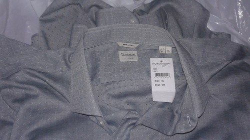 Camisa CULTURATA ROMA ~ XL ~ 17 1/2 44...100% Algodón ~ Hecha en Italia - Imagen 5 de 7