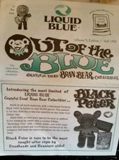GRATEFUL DEAD LIQUID BLUE BEAN BEAR COLLECTOR NEWSLETTER VOL 3 ED 1 FALL 1998