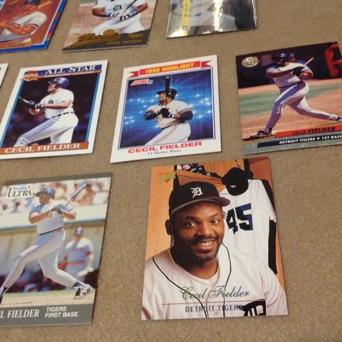 Cecil Fielder Trading Card Lot Baseball 1st Base Detroit Tigers - Picture 4 of 6