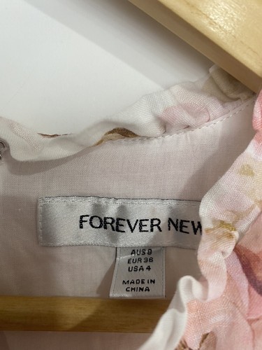 FOREVER NEW Valencia Trim Detail Skater Dress Sz 8 Pinks - Picture 3 of 8