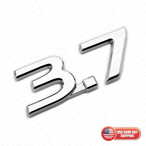 For Infiniti 3.7 Left or Right Fender Marker Badge Emblem Nameplate ABS Chrome - Bild 1 von 5