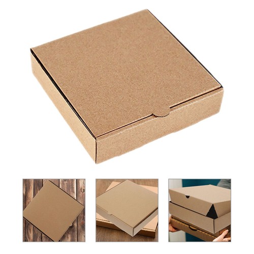 10 Pcs Mini Pizza Box Wrapping Boxes Savers Corrugated Travel Container