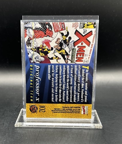 Tarjeta Fleer Ultra X-Men 1994 #102 Professor X - Imagen 2 de 2