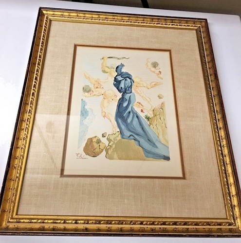 Salvador Dalì DIVINA COMMEDIA INFERNO colore xilografia legno blocco incisione - Foto 1 di 6
