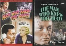 The Man Who Knew Too Much - DVD -  Very Good - Nova Philbeam,Edna Best,Leslie Ba