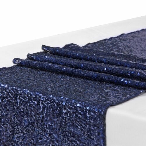 Paillettes Tavolo Runner Glitter Scintillante Lucido Materiale Bling Tessuto Decorazione Matrimonio - Foto 16 di 45