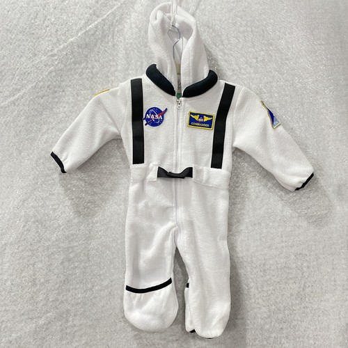 Infant Astronaut Suit Baby Bunting Outfit 3-6 Mo Fleece Space Costume CuddleClub