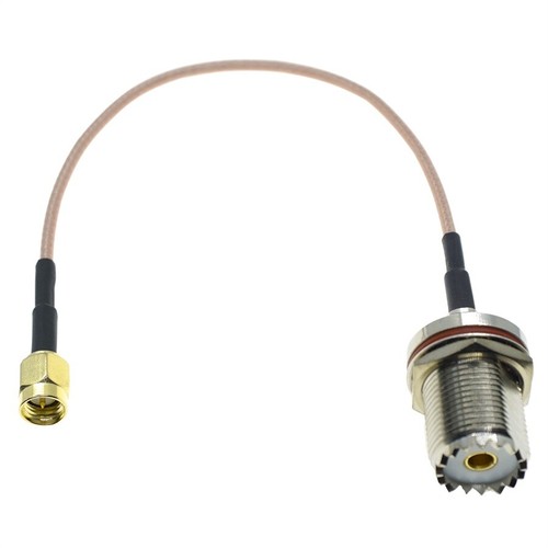 RG316 SMA to UHF Male Female PL259 SO239 Plug connector Crimp Lot RF Coax Cable - Picture 7 of 20