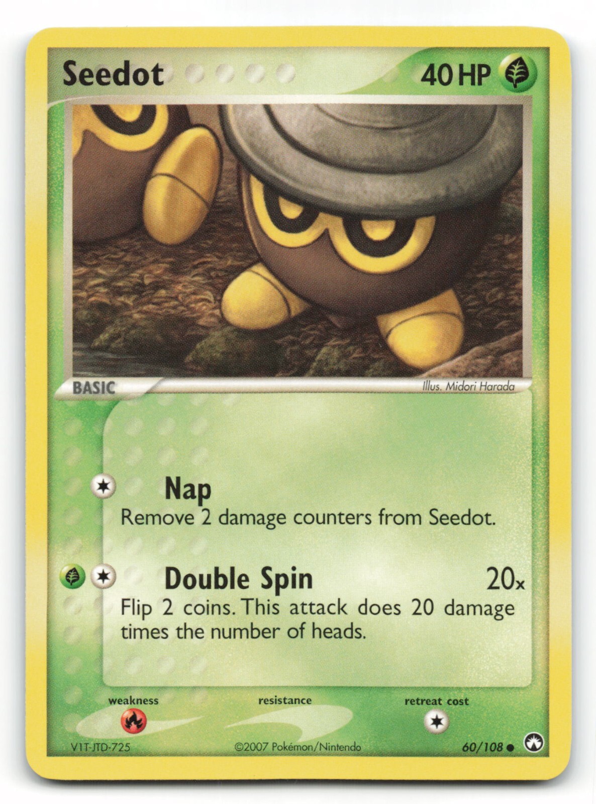 Pokemon Card - SEEDOT - Power Keepers  -  Common - 60/108