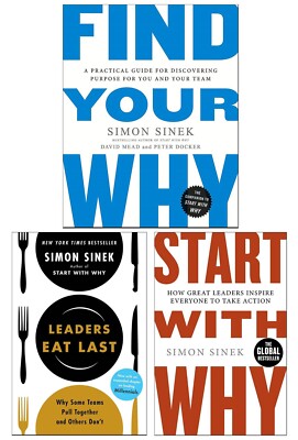 Start with Why Serie von Simon Sinek 3 Bücher Sammlung Set - Sachbuch - PB