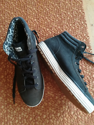 keds leder schwarz