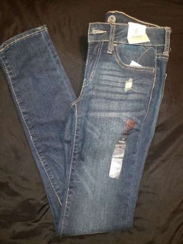 NWT Girls Size 0 SO Skinny Low Rise Stretch Ankle Jeans Blue - NWT - Picture 2 of 7