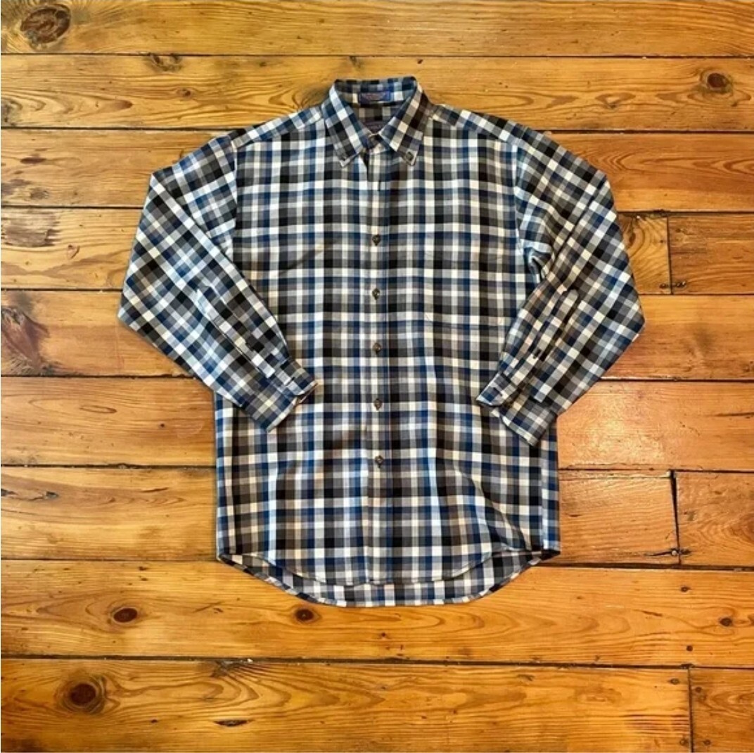 Pendleton Check Pattern Wool Shirt - image 1