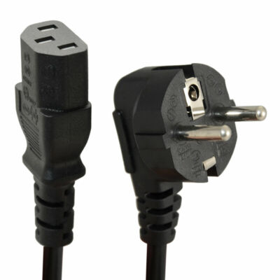 Kaltgeräte Netzkabel Monitor PC Wasserkocher C13 Leitung EU 2 Pin EURO Stecker