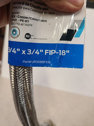 SharkBite Warmwasserbereiter Stecker 3/4"" x 3/4"" Fip-18 PN: UR3088FX18 - Bild 4 von 10