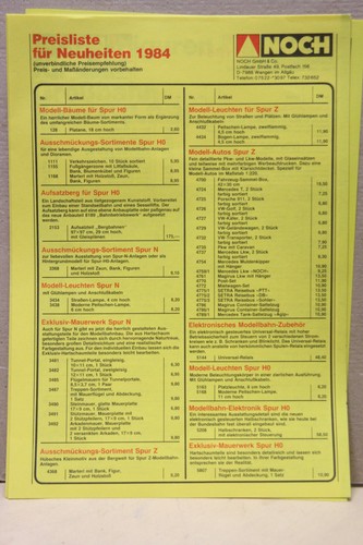 catalogo noch modell plastico ferroviario locomotiva treno stazione ferrovia 84 - Picture 3 of 5