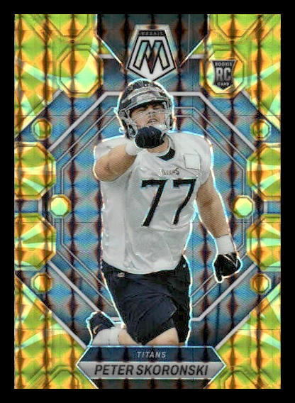 Peter Skoronski Panini Mosaic #355 Reactive Yellow