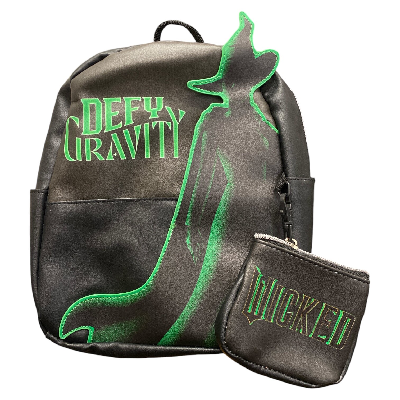 Мини-рюкзак Wicked Defy Gravity с соответствующим кошельком для монет и регулируемыми ремешками