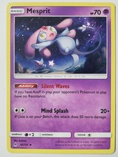 Mesprit 42/131 NM MINT Forbidden Light Sun Moon Pokemon Card