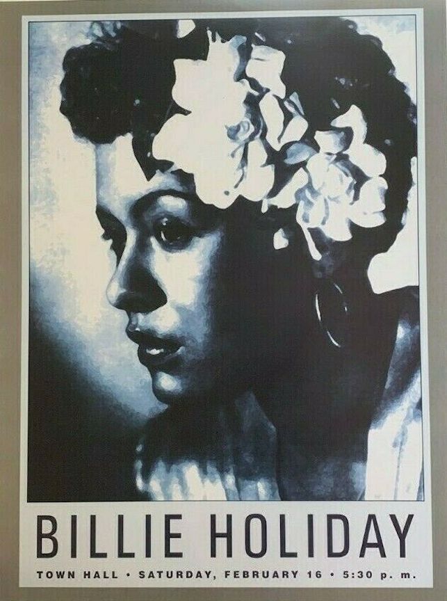 額装品/タウン ホール ニューヨーク1946/ビリーホリデー/アートポスター BILLIE HOLIDAY 1946 TOWN HALL / NEW YORK CITY VINTAGE CONCERT