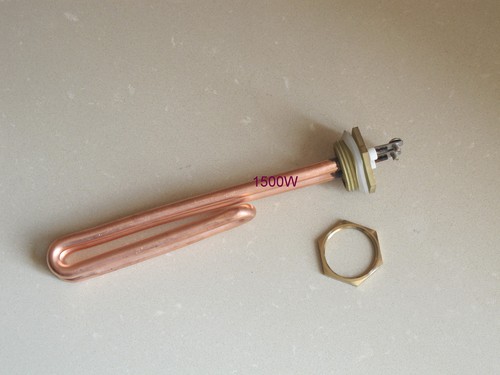 Electrical Element Booster For Water Heater DN25 Power 1.5KW-6KW Copper + Nut - Picture 3 of 16