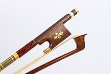 4/4 Violin Bow Flame Snakewood Advance Horse Tail Straight Good balance