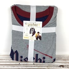 Harry Potter "Mischief Managed" Pajama PJ Set Top Bottoms / Womens Size MEDIUM