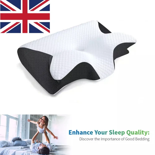 Orthopedic Memory Foam Pillow Contour Ergonomic Cervical Neck Support PainRelief