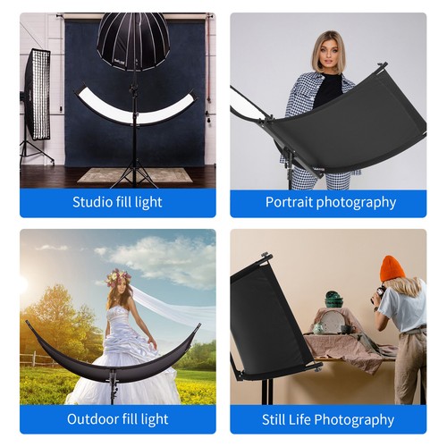 Selens 4 in1 Curved Light Studio Reflector Portrait Diffuser Photo Photography - Picture 12 of 12