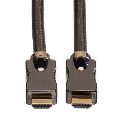 HDMI Ultra HD Kabel mit Ethernet, ST/ST, schwarz, 5 m
