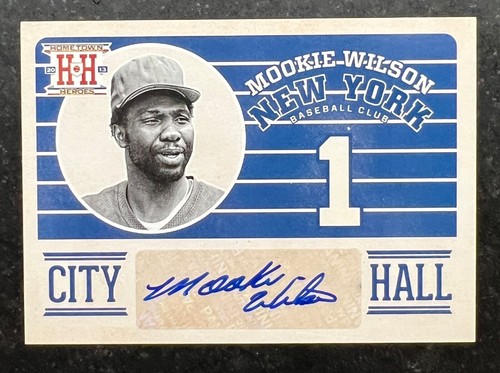 2013 Hometown Heroes City Hall Signatures Mookie Wilson