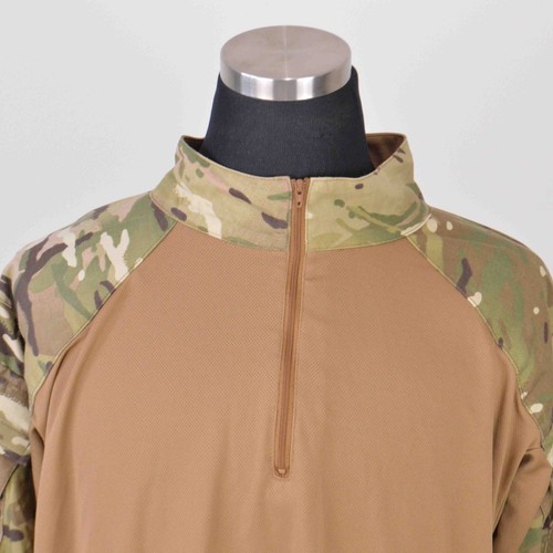 Camicia da combattimento esercito britannico UBACS L MTP mimetica beige clima caldo zip imbottita - Foto 2 di 17