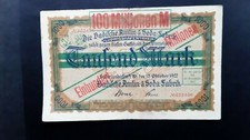K3329c Notgeldschein Badische Anilin- & Sodafabrik 100 Mio Mk 1923 Bosch-Krell