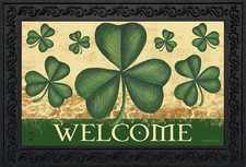 Briarwood Lane Shamrock Welcome St. Patrick's Day Doormat