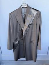 Helmut Lang Double Breasted Black Tuxedo Jacket 100 Virgin Wool Size M