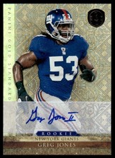 2011 PANINI GOLD STANDARD GREG JONES 185 AUTOGRAPHS GOLD 372/499 NEW YORK GIANTS