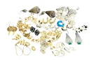Pierced Earring Costume Jewelry Lot of 33 Pairs Vintage Mixed