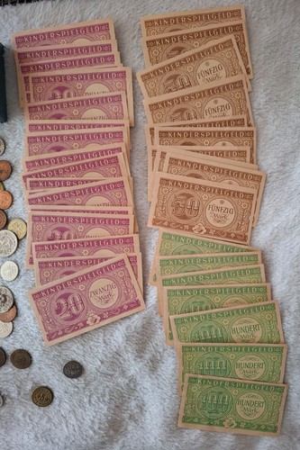 DDR Geldkassette Kasse für Kaufmannsladen mit Kinderspielgeld Mark - Picture 4 of 10