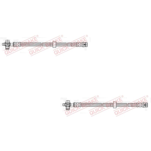 2X Quick Brake Bremsschlauch Links Rechts FüR VW Lupo 6X1 6E1 Polo 6N2 6N1-image