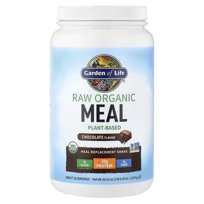Garden of Life RAW Organic Meal Shake & Meal Replacement Chocolate Cacao 2.24 lb