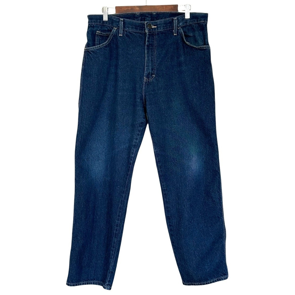 Dickies Jeans Men's Size 36X30 Relaxed Fit Carpenter Dark Denim Wash Pockets