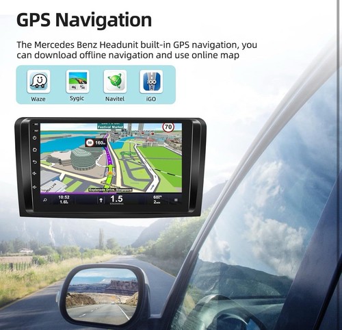 Android 13 Carplay Car Radio Stereo GPS for Mercedes Benz GL ML Class W164 X164 - Picture 5 of 7