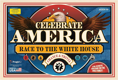 : Celebrate America - Race to the White House Board Game, USA Trivia Game, Ameri