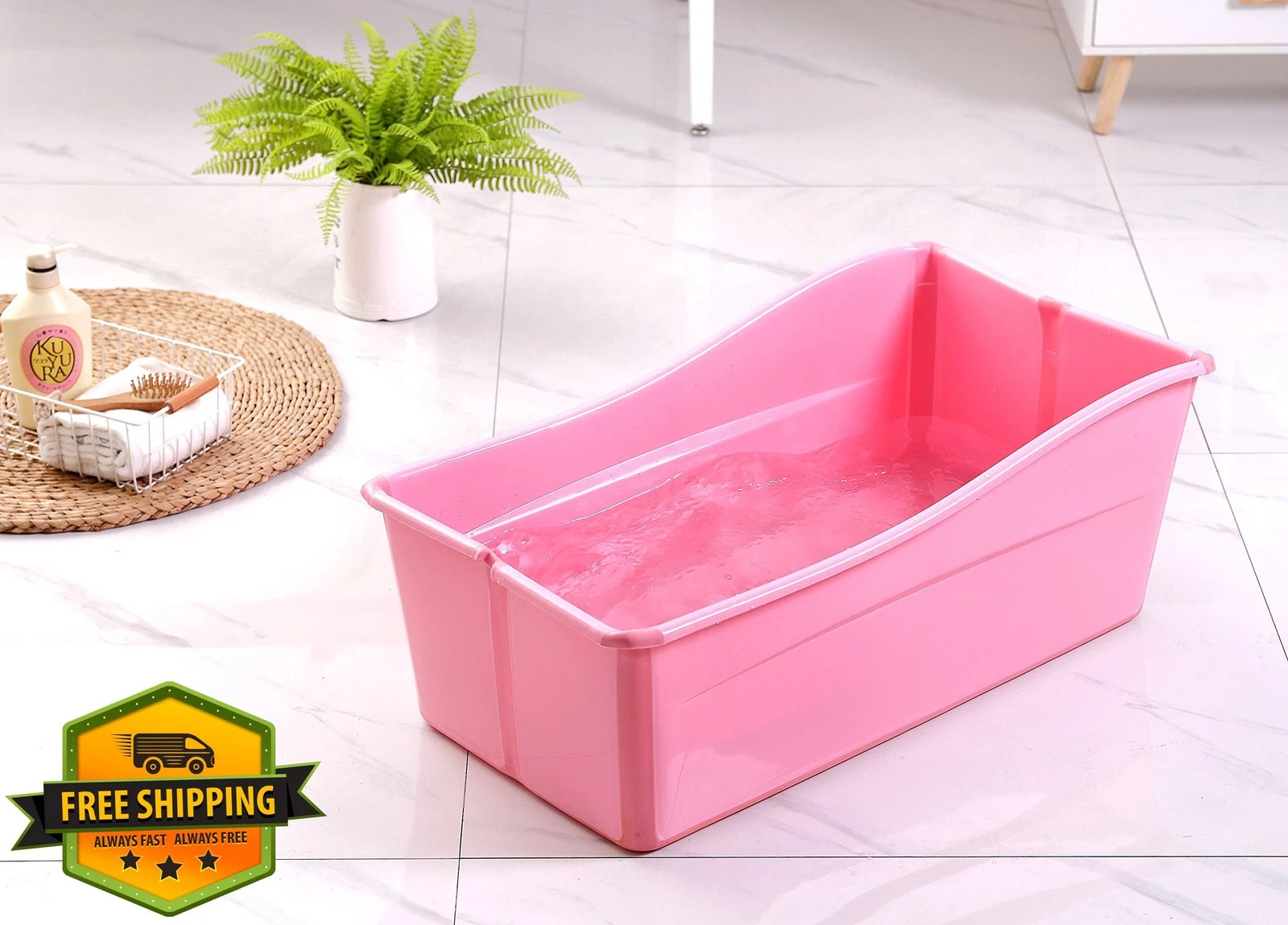 GanEn pink portable baby bath tub
Opens in a new window or tab