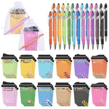 Mkway 36 Set Teacher Appreciation Gifts Bulk Team - 36 Coffee Cup Notepad 36 Ba