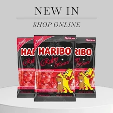 HARIBO Ruby Hearts Candy - Jennie Ruby Jane Exclusive 8oz NEW HTF